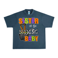 Midnight Navy sister of brewing baby halloween theme baby shower spooky t shirt Urban Heavy Tee - minhPixels