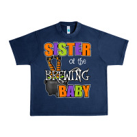 Navy sister of brewing baby halloween theme baby shower spooky t shirt Urban Heavy Tee - minhPixels