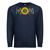 Navy sunflower mom Premium Sweatshirt - Artiststas