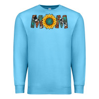 Ocean Blue sunflower mom Premium Sweatshirt - Artiststas