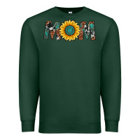Sports Green sunflower mom Premium Sweatshirt - Artiststas