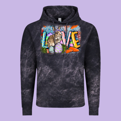 Love Easter Vintage Hoodie Designed By Cowgirlartshop