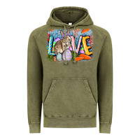 Vintage Olive love easter Vintage Hoodie - CowGirlArtShop