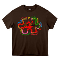 Chocolate Brown autism teacher pencil Heavy Core Tee - Artiststas