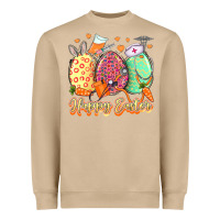 Mushroom Happy Easter Eggs Nurse Heavyweight Sweatshirt - LillyAllenDesigns