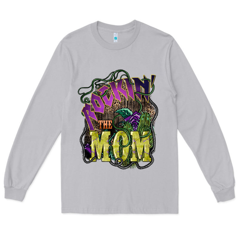 Rockin The Mom Mother's Day Long Sleeve Tee by HowdyJamesFarm | Teevron