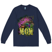Navy Rockin the mom Mother's Day Long Sleeve Tee - HowdyJamesFarm