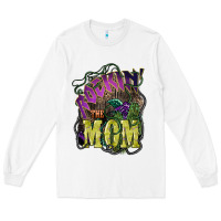 White Rockin the mom Mother's Day Long Sleeve Tee - HowdyJamesFarm