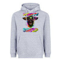 Heather Grey rainbow sheep suffolk sheep Heavyweight Hoodie - Artiststas