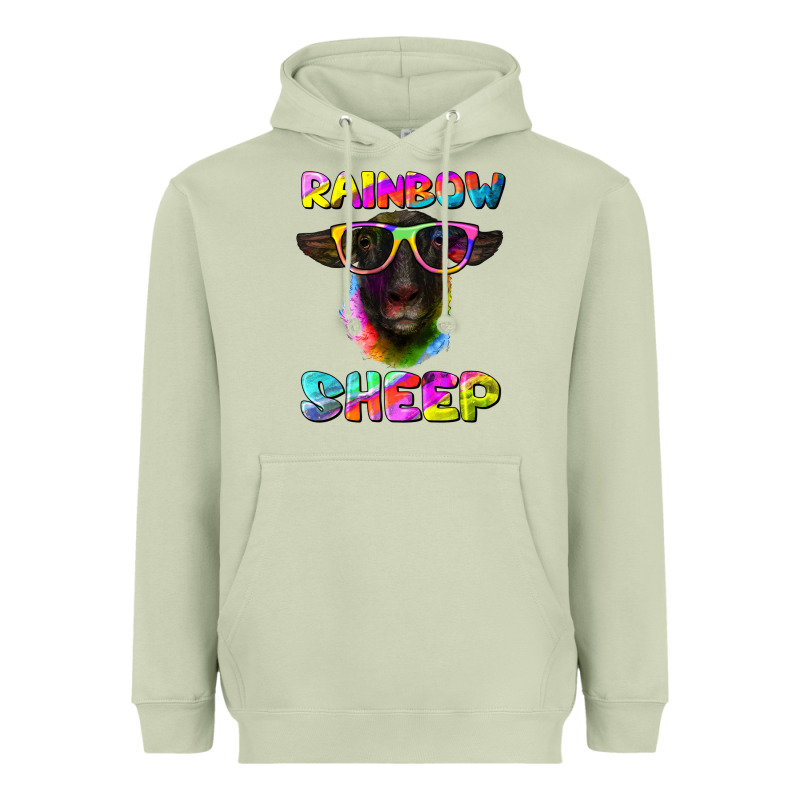 Rainbow Sheep Suffolk Sheep Heavyweight Hoodie by Artiststas | Teevron