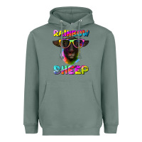Sage rainbow sheep suffolk sheep Heavyweight Hoodie - Artiststas