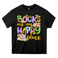 Black books are my happy place Heavy Core Tee - Artiststas