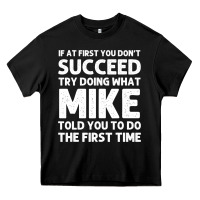 Black mike gift name personalized birthday funny christmas joke Heavy Core Tee - minhPixels