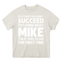 Cream mike gift name personalized birthday funny christmas joke Heavy Core Tee - minhPixels