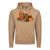 Vintage Coffee fall gnome truck Vintage Hoodie - CowGirlArtShop
