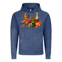 Vintage Denim fall gnome truck Vintage Hoodie - CowGirlArtShop