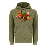 Vintage Olive fall gnome truck Vintage Hoodie - CowGirlArtShop