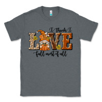 Charcoal Heather I Think I Love Fall Most of All Classic Tee - texasbilliewilder