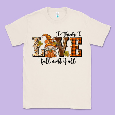 I Think I Love Fall Most Of All Classic Tee Designed By Texasbilliewilder