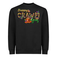 Black Happy crawdi Gras Heavyweight Sweatshirt - LillyAllenDesigns
