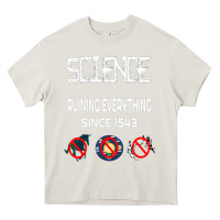 Cream Science Ruining Everything Since 1543 Aliens Heavy Core Tee - minhPixels
