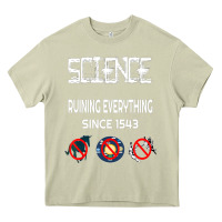 Mossy Science Ruining Everything Since 1543 Aliens Heavy Core Tee - minhPixels