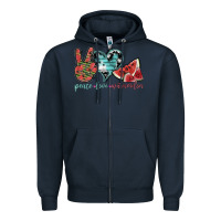 Navy peace love watermelon Zipper Hoodie - SublimationCraftShop