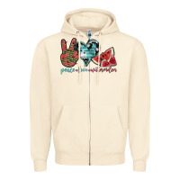 Sandshell peace love watermelon Zipper Hoodie - SublimationCraftShop