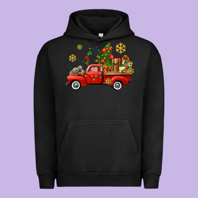 Christmas Truck Urban Hoodie Designed By Adodesignshop