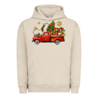 Pigment French Oak Christmas truck Urban Hoodie - AdoDesignShop
