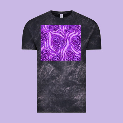 Purple Glitter With Leopard Pattern Vintage Tee Designed By Tumblerdesignbyshophia