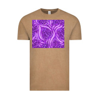 Vintage Coffee purple glitter with leopard pattern Vintage Tee - TumblerDesignByShophia