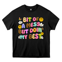 Black bit of a mess but doin' my best Heavy Core Tee - Artiststas