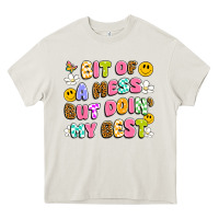 Cream bit of a mess but doin' my best Heavy Core Tee - Artiststas