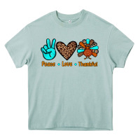 Arona peace love thankful Heavy Core Tee - JahusDesignShop