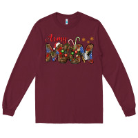 Burgundy Christmas army mom mother's day Long Sleeve Tee - HowdyJamesFarm
