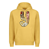 Antique Gold farm life alphabet lowercase letters y Premium Hoodie - BundleAndBundleShop