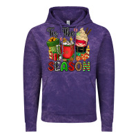 Cloud Purple tis the season Vintage Hoodie - CowGirlArtShop