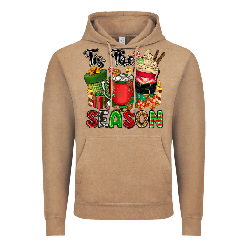 Tis The Season Vintage Hoodie by CowGirlArtShop | Teevron
