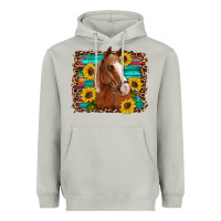 Moon Dust horse sunflowers turquoise wooden serape leopard Heavyweight Hoodie - Artiststas