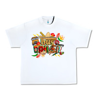 White cinco de mayo bus driver Urban Heavy Tee - CowGirlArtShop