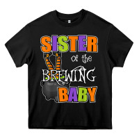 Black sister of brewing baby halloween theme baby shower spooky t shirt Heavy Core Tee - minhPixels
