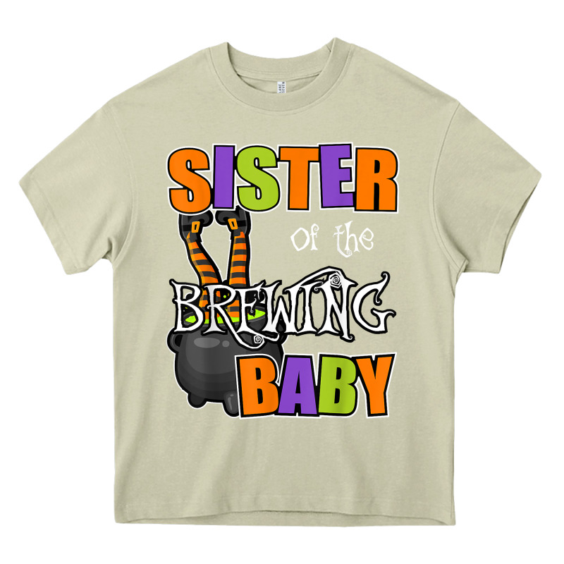 Sister Of Brewing Baby Halloween Theme Baby Shower Spooky T Shirt Heavy Core Tee by minhPixels | Teevron