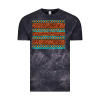 Cloud Black tooled leather and aztec Vintage Tee - TumblerDesignByShophia