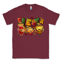 Burgundy Fiesta with taco, nacho, souce Classic Tee - NancyCooperArtShop