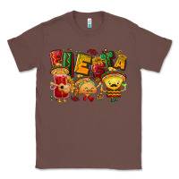 Chestnut Fiesta with taco, nacho, souce Classic Tee - NancyCooperArtShop