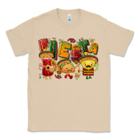 Mushroom Fiesta with taco, nacho, souce Classic Tee - NancyCooperArtShop