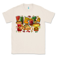 Natural Fiesta with taco, nacho, souce Classic Tee - NancyCooperArtShop