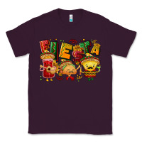 Plum Fiesta with taco, nacho, souce Classic Tee - NancyCooperArtShop