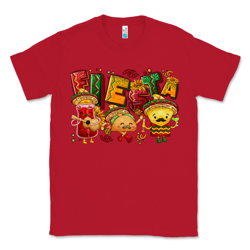 Fiesta With Taco, Nacho, Souce Classic Tee by NancyCooperArtShop | Teevron